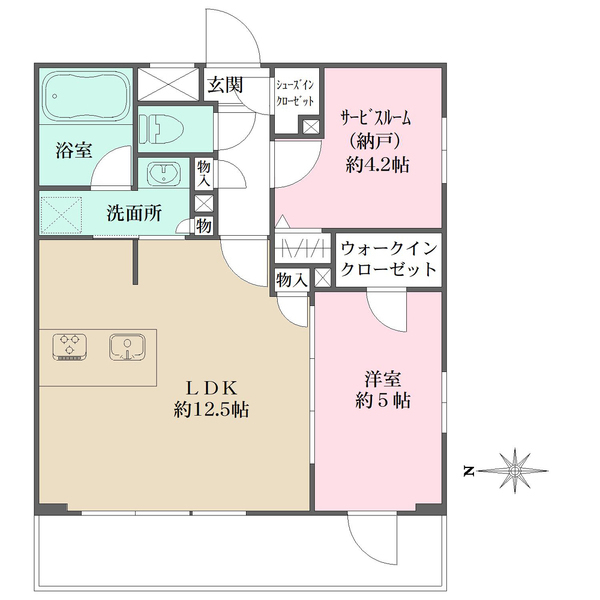 Ｌａ　Ｐｅｒｌａ　ＪｉｙｕｇａｏｋａＩＩの間取図