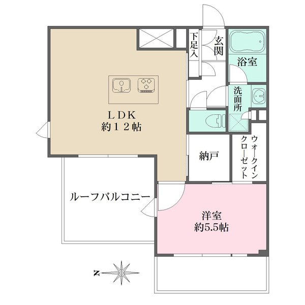 Ｌａ　Ｐｅｒｌａ　ＪｉｙｕｇａｏｋａＩＩの間取図