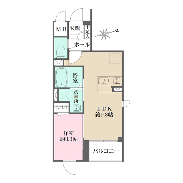 Ｌａ　Ｐｅｒｌａ　桜新町の間取図