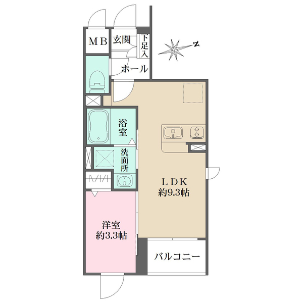 Ｌａ　Ｐｅｒｌａ　桜新町の間取図