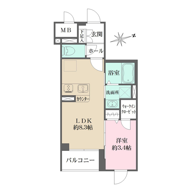 Ｌａ　Ｐｅｒｌａ　桜新町の間取図