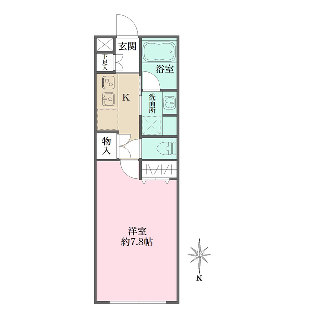 アトリオフラッツ自由が丘ｅａｓｔの間取図