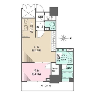 品川タワーフェイスの間取図