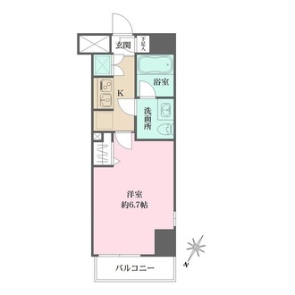 アジールコート品川の間取図