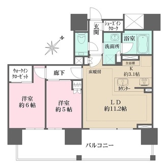 ザ・パークハウス愛宕虎ノ門の間取図