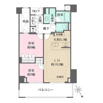 ザ・パークハウス上目黒ピアースの間取図
