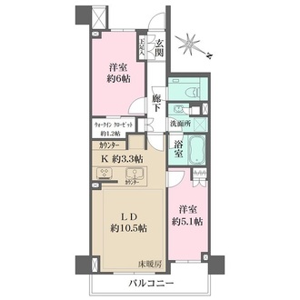 ザ・パークハウス諏訪山の間取図