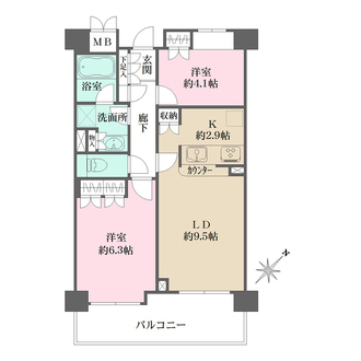 御殿山南パークハウスの間取図