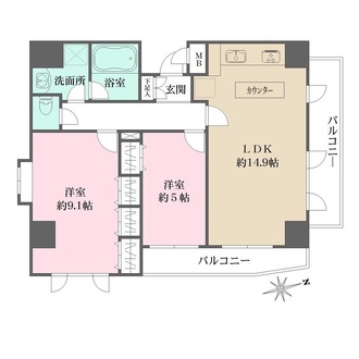 アフェア世田谷の間取図