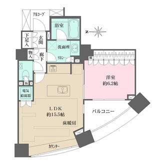 パークハウスオー・タワーの間取図