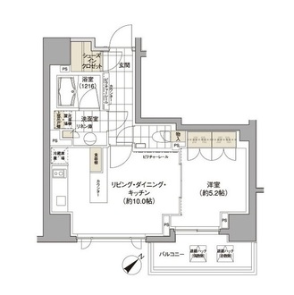 パークハビオ渋谷の間取図