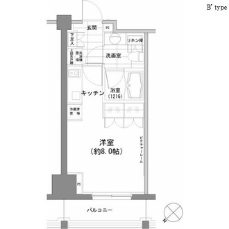 パークハビオ渋谷の間取図