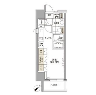 パークハビオ渋谷の間取図