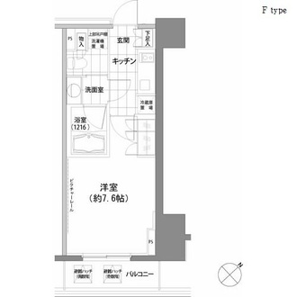 パークハビオ渋谷の間取図