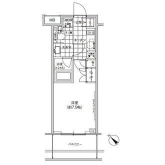 パークハビオ武蔵小山の間取図