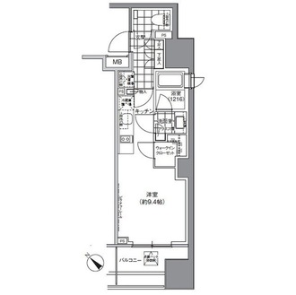 パークハビオ武蔵小山の間取図