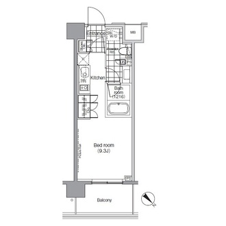 パークハビオ赤坂の間取図