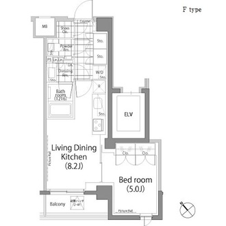 パークハビオ中目黒の間取図
