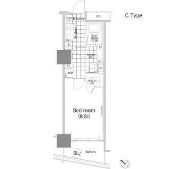 パークハビオ赤坂タワーの間取図