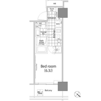パークハビオ赤坂タワーの間取図