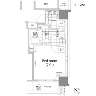 パークハビオ赤坂タワーの間取図