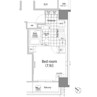 パークハビオ赤坂タワーの間取図