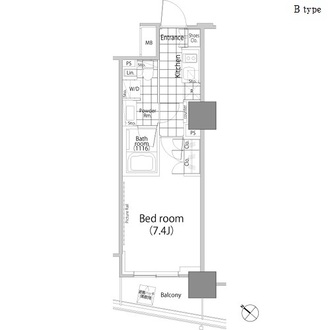 パークハビオ赤坂タワーの間取図
