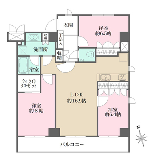 フィオレンテ田園調布の間取図