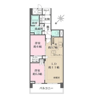 ザ・パークハウス二子玉川ガーデンの間取図