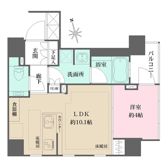 ザ・パークハウスアーバンス高輪の間取図