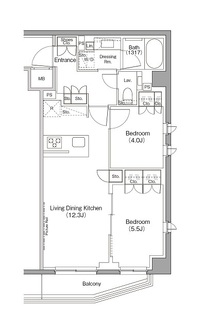 ザ・パークハビオ三軒茶屋テラスの間取図