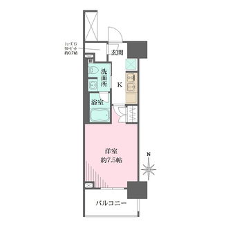 ザ・パークワンズ芝公園の間取図