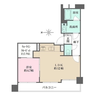 ファミール東麻布ベルファースの間取図