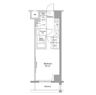 ザ・パークハビオ恵比寿プレイスの間取図