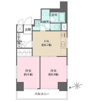 シティ田町の間取図