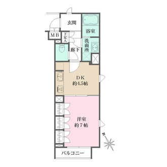 ベルフェリーク西小山の間取図