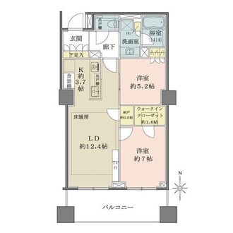 ザ・パークハウス恵比寿の間取図