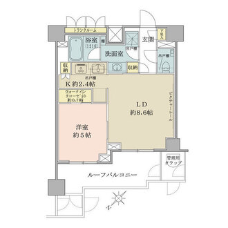 ザ・パークワンズ目黒不動前の間取図