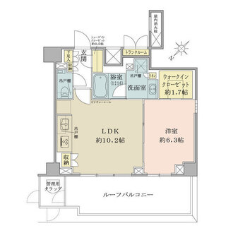ザ・パークワンズ目黒不動前の間取図