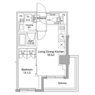 ザ・パークハビオ碑文谷の間取図