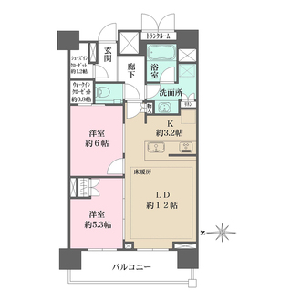 ザ・パークハウスアーバンス渋谷の間取図