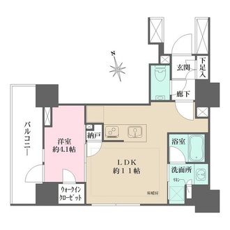 グランリビオ高輪三丁目の間取図