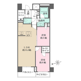 パークナード恵比寿の間取図