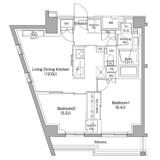ザ・パークハビオ神泉の間取図