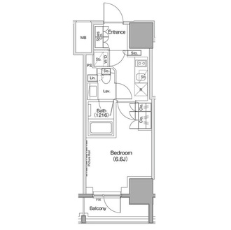 ザ・パークハビオ麻布十番の間取図