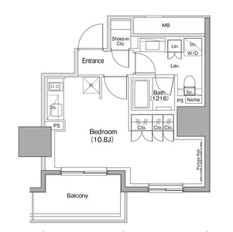 ザ・パークハビオ麻布十番の間取図