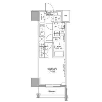 ザ・パークハビオ麻布十番の間取図