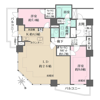ザ・パークハウス三田ガーデン　タワー棟の間取図