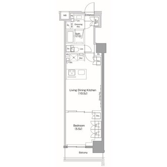 ザ・パークハビオ目黒桜邸の間取図