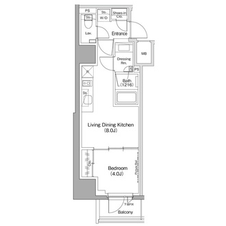 ザ・パークハビオ五反田の間取図